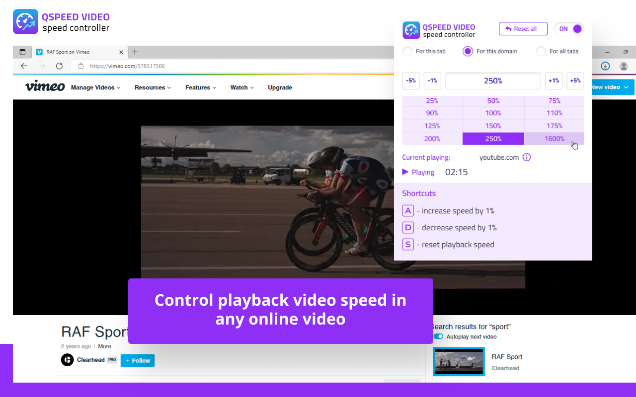 Qspeed Video Speed Controller Preview image 1