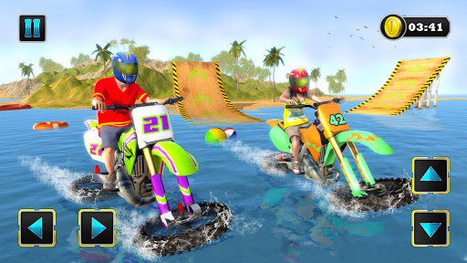 Water Surfer Motorbike Stunts