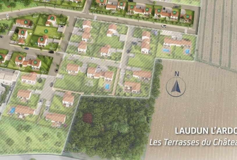  Vente Terrain + Maison - Terrain : 260m² - Maison : 98m² à Laudun (30290) 