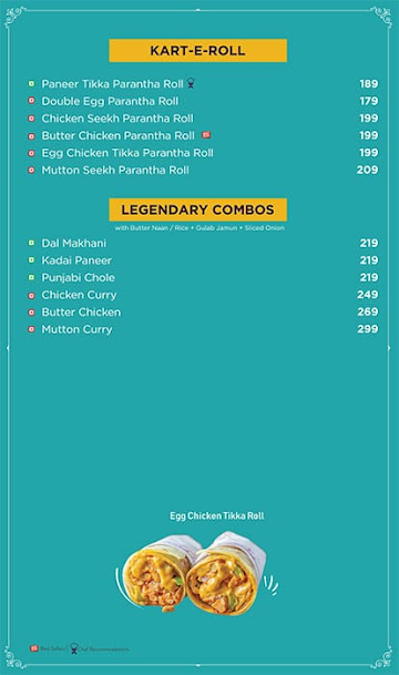 Street Foods by Punjab Grill menu 