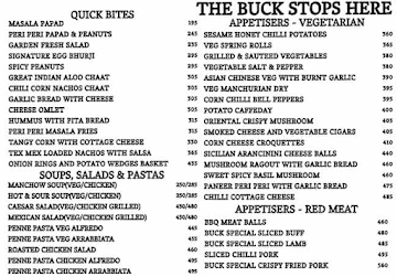 The buck stops menu 