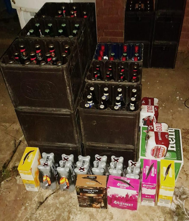 Alcohol confiscated during recent crime-busting operations by police in KZN.