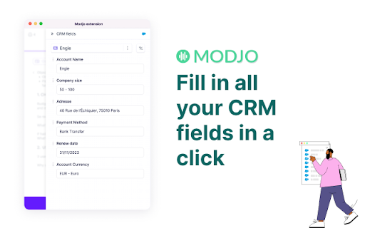 Modjo Chrome extension - Notes & Recorder