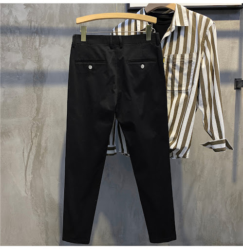 Title 13, Korean Retro Pencil Trousers Trend Allmatch Cot...
