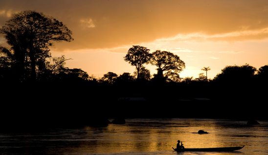 Suriname in the evening