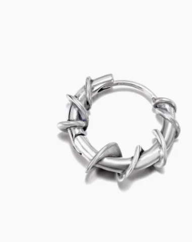 Boucles d'oreilles en argent sterli - 1