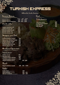 Turkish Express menu 1