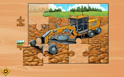 Kids Vehicles: Construction Lite toddler puzzle