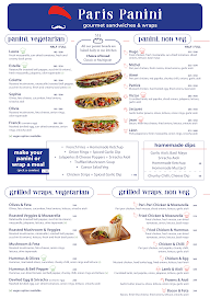 Paris Panini - Gourmet Sandwiches & Wraps menu 1