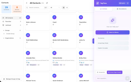 TagTime.AI - Collect & Organize Web Pages screenshot 4