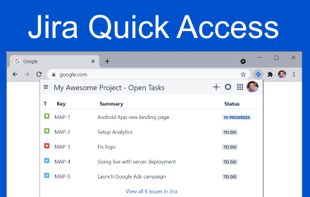 Jira for Chrome small promo image