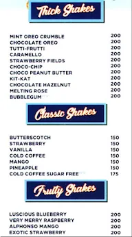 Keventers - Milkshakes & Desserts menu 1