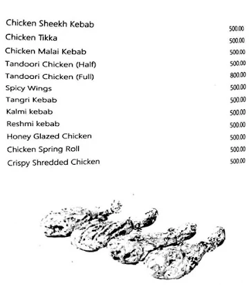 Bandhej - Empires Hotel menu 