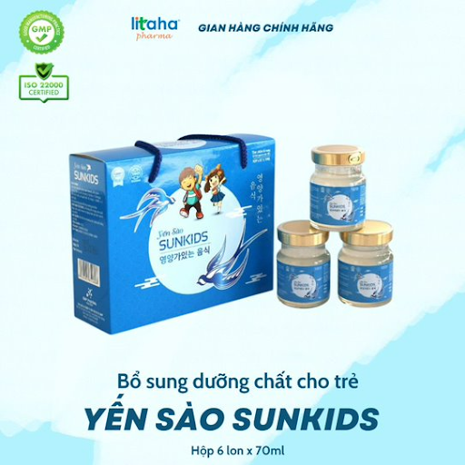 YẾN SÀO SUNKIDS Bổ sung dưỡng chất cho trẻ nhỏ- Hàng chính hãng BIMIPharma xách 6 hũ_LITAHA