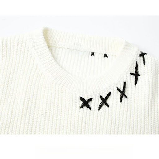 Title 5, Loose And Lazy Style Knitted Sweater For Women