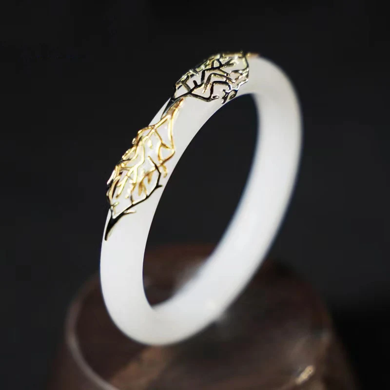 Dames vintage mode jade glazuur armband, een stijlvol accessoire dat je look verbetert met een unieke en tijdloze charme.