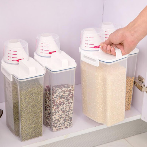 Title 3, Household Grain Storage Box Sealed Cans Millet ...
