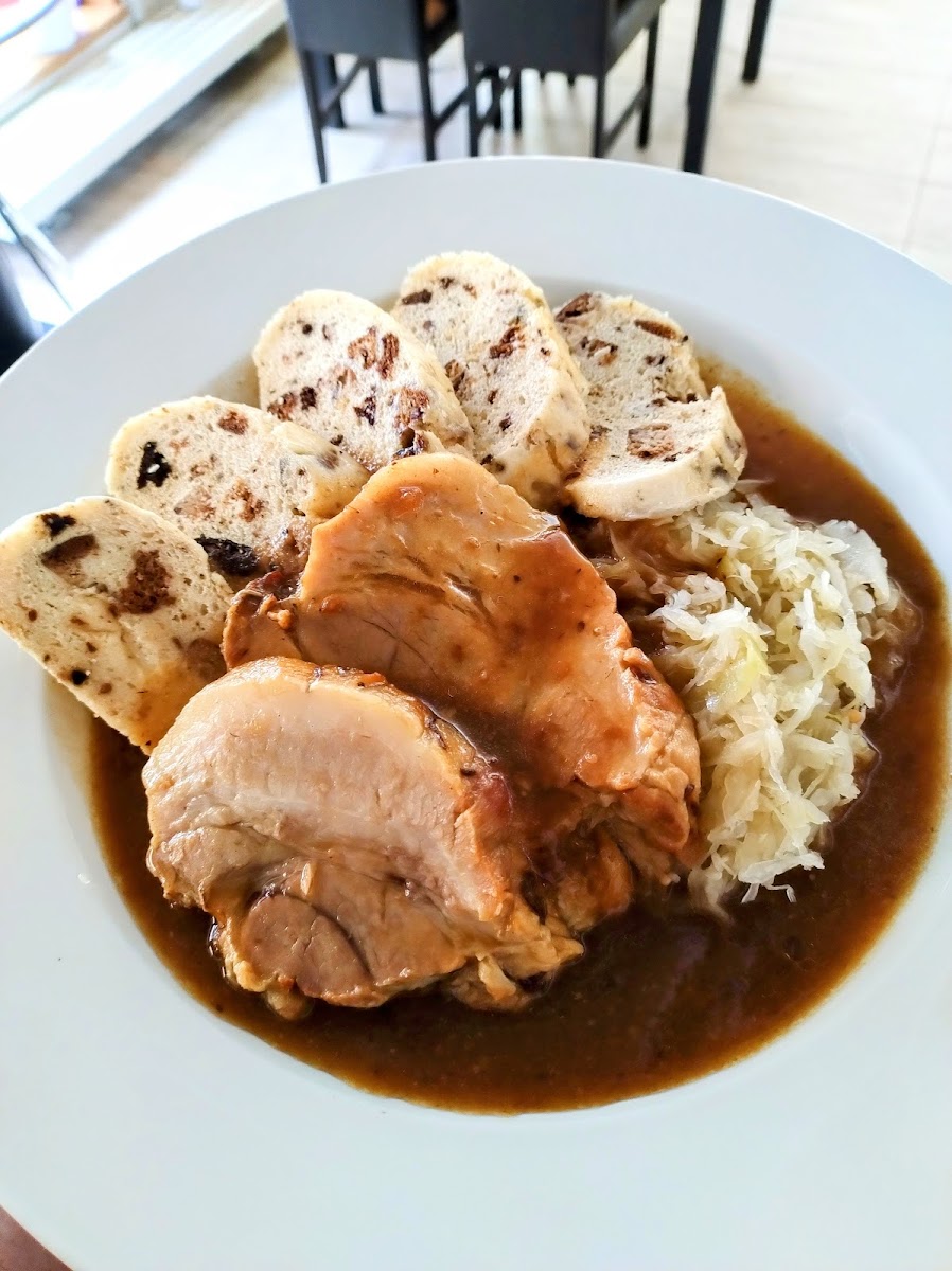 Pork with cabbage and dumpling