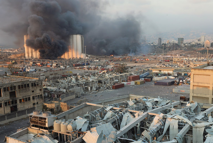 Beirut after the blast. Picture: REUTERS/MOHAMED AZAKIR