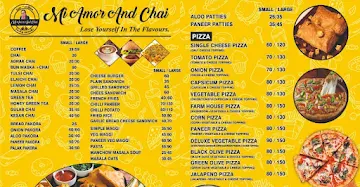 MI AMOR AND CHAI menu 