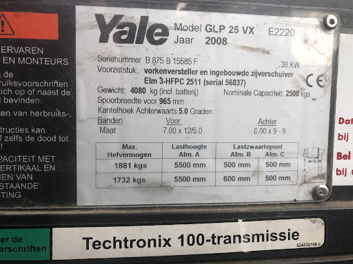 YALE GLP25VX