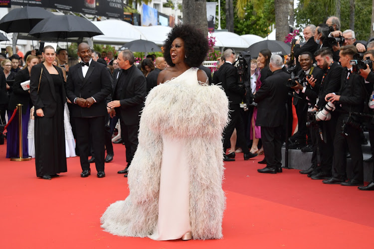 Viola Davis attends the red carpet during the Cannes film festival.