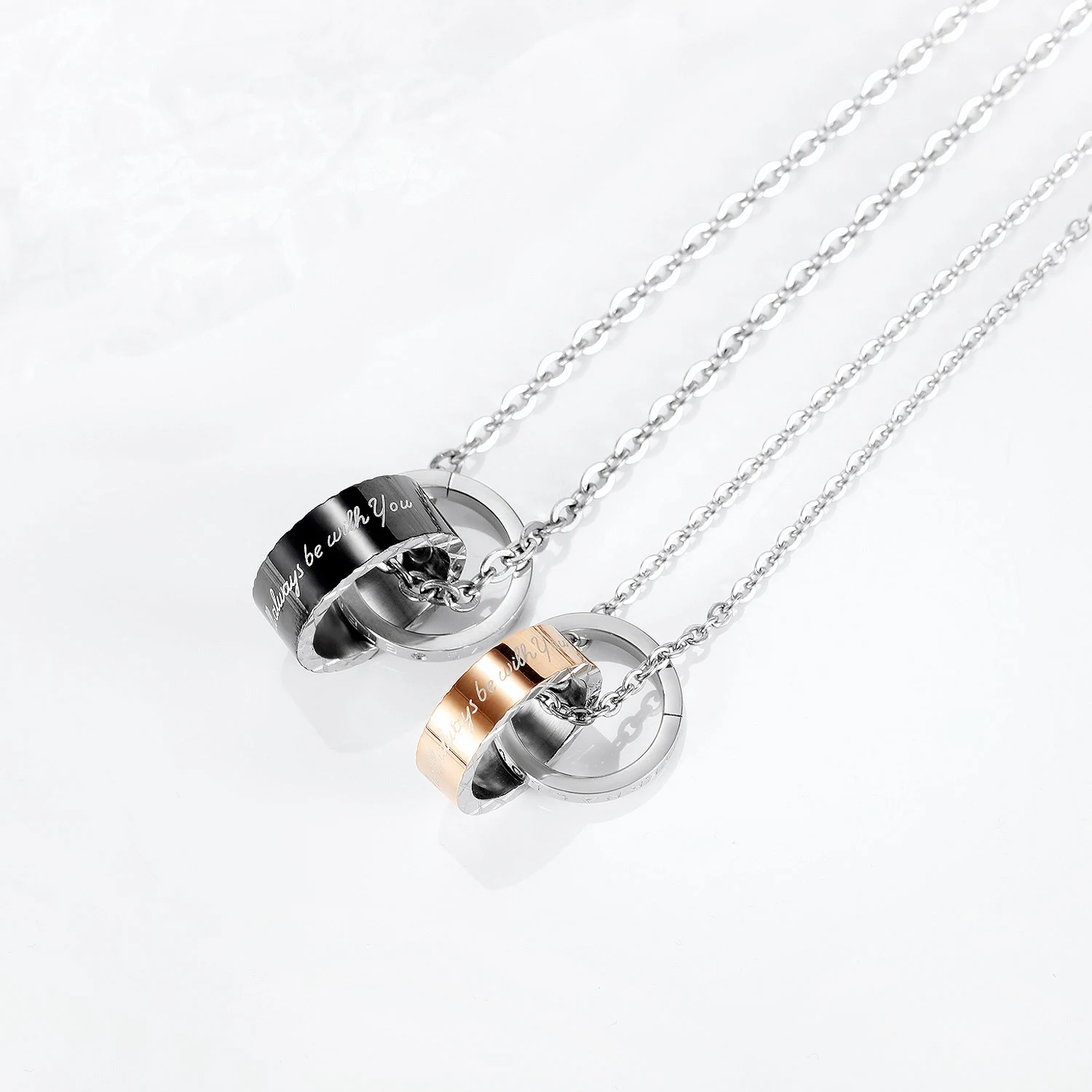 Title 6, Titanium stalen koppelketting Sleutelbeenkettin...