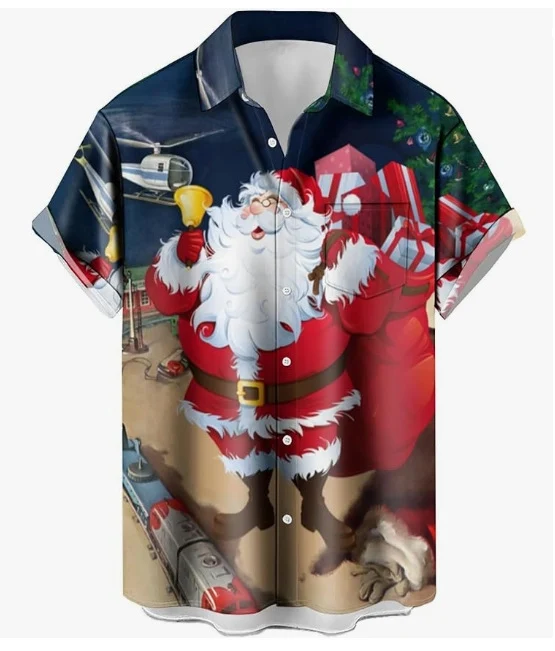 Men's Plus Size Lapel Hawaiian Shirt Digital Printing Short Sleeve Perfect for Summer Comfort and Style Tropical Vibes