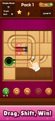 Screenshot Ball Game - a Pipe Maze Puzzle