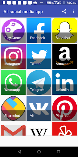 All social media and social network all in one app
