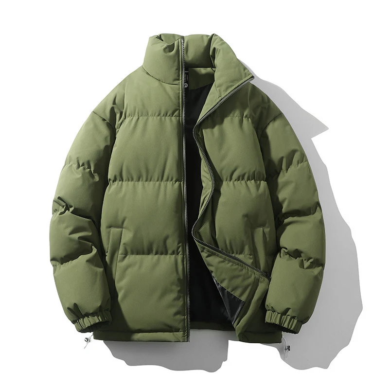Abrigo de plumón holgado y cálido con cuello alzado para hombre Ideal para el invierno, ofrece calidez y comodidad excepcionales. Perfecta capa exterior.