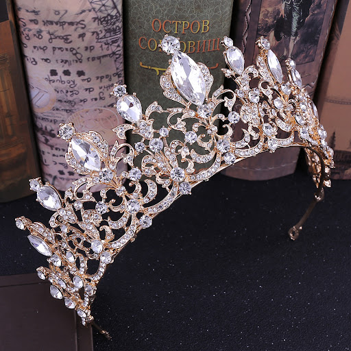 Title 2, Baroque Crown Wedding Diadem Dress Accessories,...