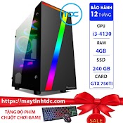 Máy Tính Chơi Game Max Pc Gaming X7 Cpu Core I3 4130 Ram 4Gb Ssd 240Gb Gtx 750Ti Chơi Pubg, Lol, Cf, Fifa4, Đế Chế+Qùa Tặng