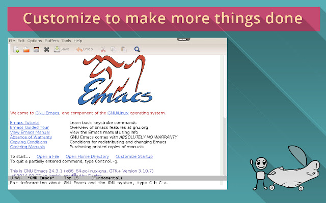 Emacs on rollApp chrome extension