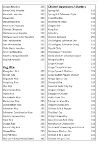 Ming's Delicacy Multicuisine menu 4