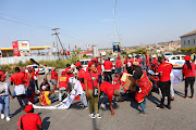 EFF supporters from Zandspruit and Honeydew continue their protest march as part of the national shutdown.