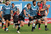 Marnus Schoeman of GWK Griquas during the Absa Currie Cup match between GWK Griquas and Steval Pumas at GWK Park on September 13, 2014 in Kimberley, South Africa.