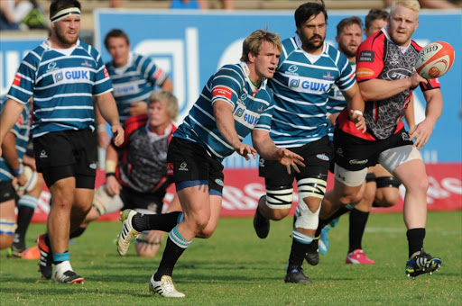 Marnus Schoeman of GWK Griquas during the Absa Currie Cup match between GWK Griquas and Steval Pumas at GWK Park on September 13, 2014 in Kimberley, South Africa.