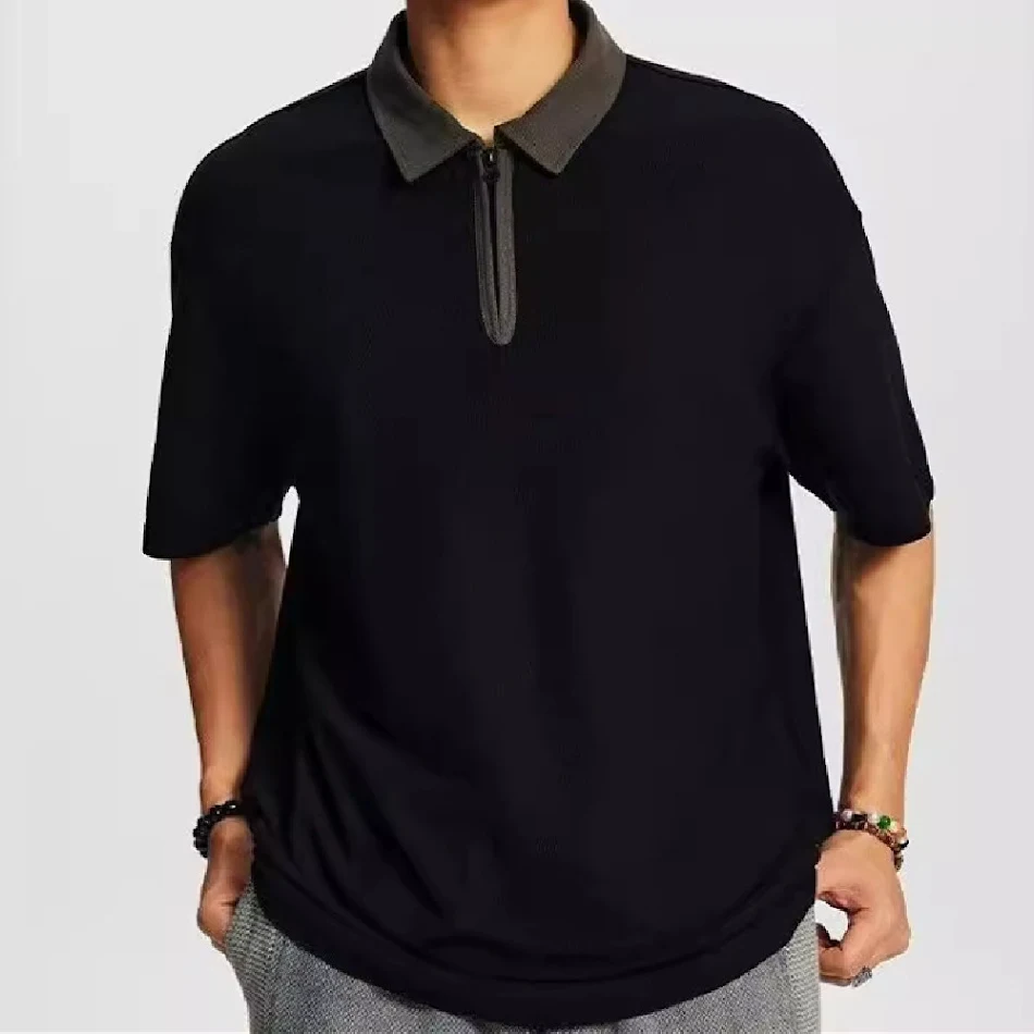 Camiseta Lisa Americana para Hombre, Casual Top, Cómoda y Versátil, Ideal para el Día a Día, Disponible en Varios Colores