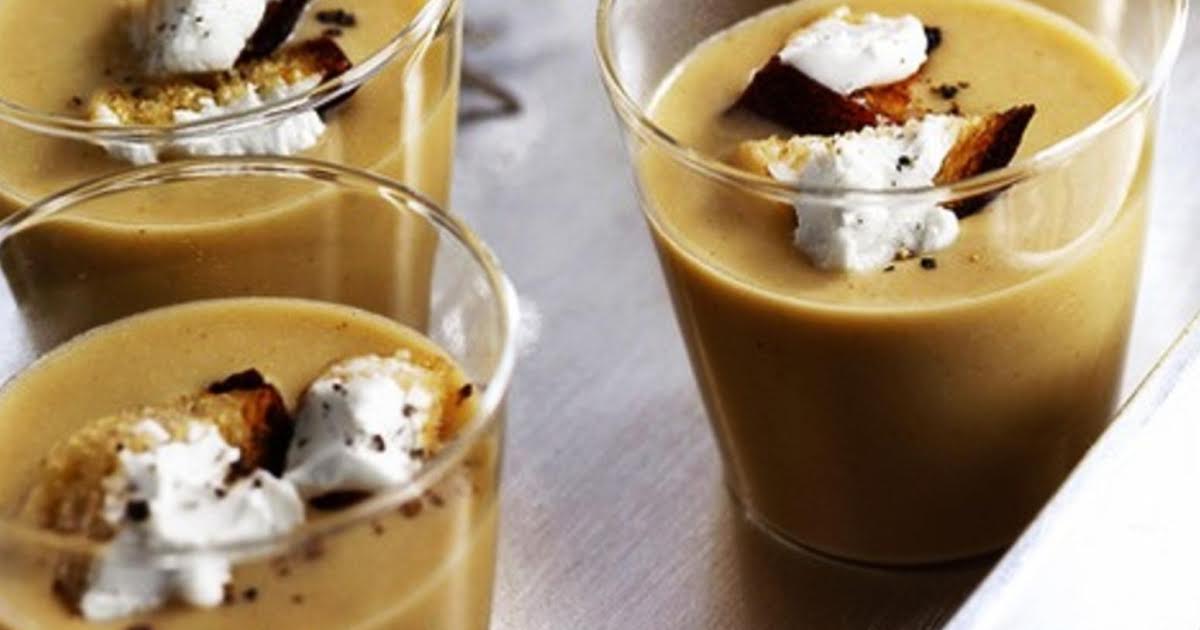 White Bean Soup Shooters with Bacon | Just A Pinch Recipes