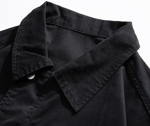 Title 8, Mens Denim Jacket Personalized Print Trench Co...