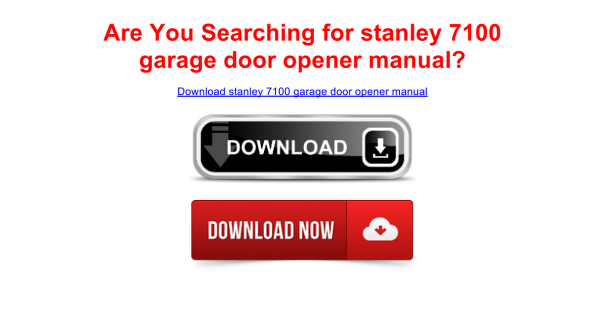 Stanley Professional 7100 Manual