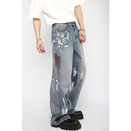 Title 3, Ripped Jeans American High Street Cropped Loose...