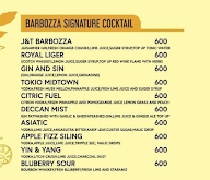 Barbozaa menu 1