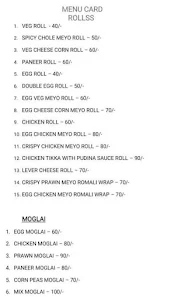 Rolls menu 1