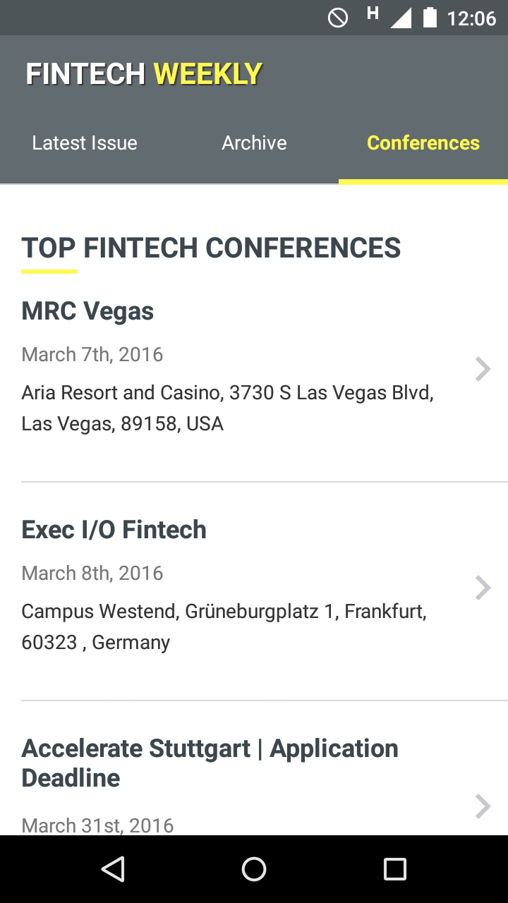 FinTech Weekly Screen 3