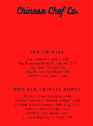 Chinese Chef Co menu 1