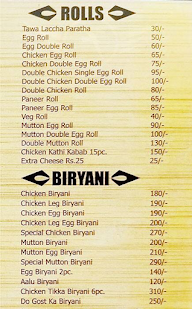 Flavours Restaurant menu 4