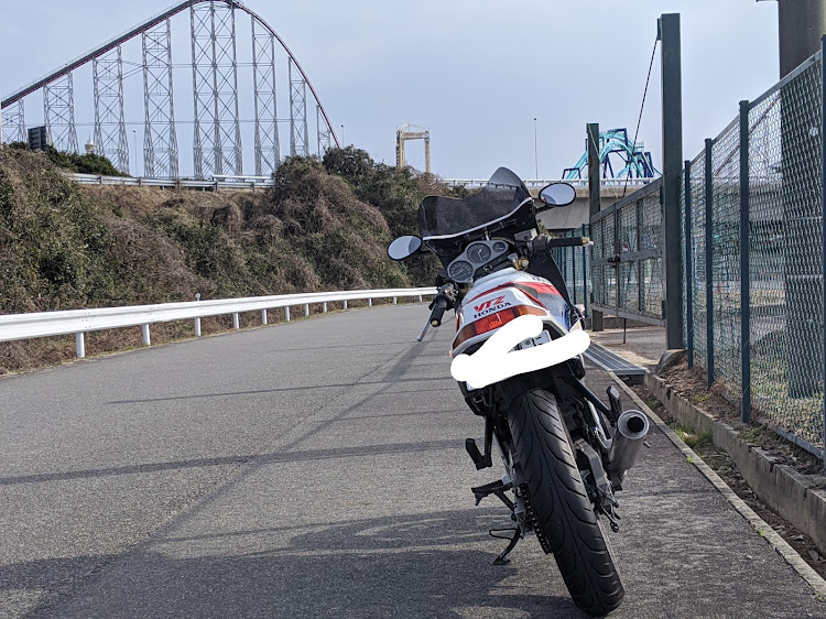 ひろさんが投稿したVTZ250カフェレーサー化計画・2020年・湾岸長島SA・長島スパーランドに関するカスタム事例の投稿画像5枚目