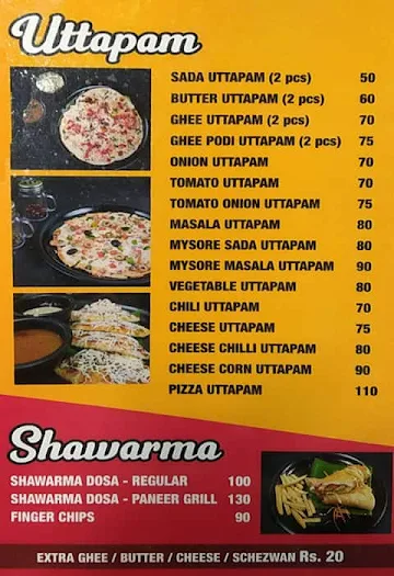 Tasty Treat India menu 